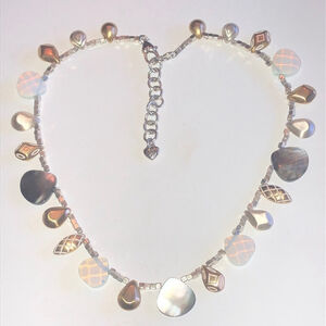Brighton New Wave Boho Shell Beaded Neutral Tone Necklace